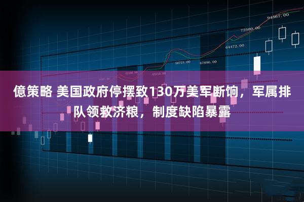 億策略 美国政府停摆致130万美军断饷,军属排队领救济粮,制度缺陷暴露