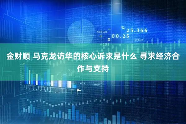 金财顺 马克龙访华的核心诉求是什么 寻求经济合作与支持